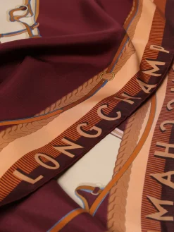 Foulard Longchamp in seta stampata