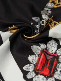 Foulard Marc Jacobs in viscosa stampata