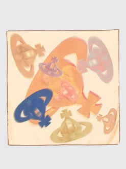 Foulard Vivienne Westwood in seta con stampa Orb