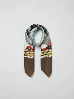 Foulard Westmister Burberry in seta stampata