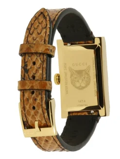 G frame quadrante web madreperla cinturino pitone