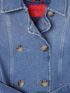 Giacca a doppiopetto in denim Max&Co. Kid