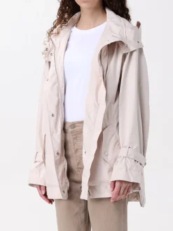 Giacca a vento con cappuccio Moorer in crêpe