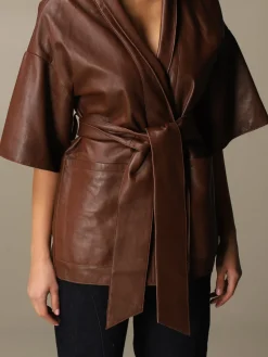 Giacca a vestaglia L'autre Chose in pelle