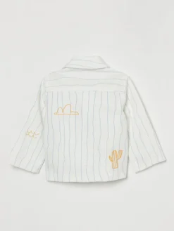 Giacca camicia a righe Stella McCartney Kids