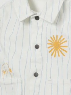 Giacca camicia a righe Stella McCartney Kids