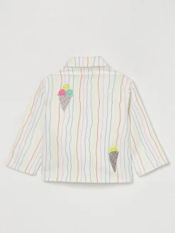 Giacca camicia a righe Stella McCartney Kids