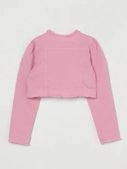 Giacca crop a girocollo Liu Jo con logo metallico