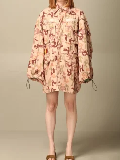 Giacca Dexter Life at Large Capsule The Attico in tessuto camouflage