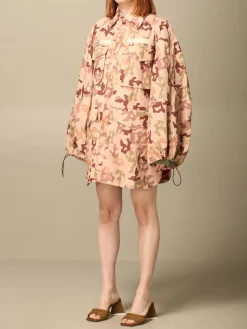 Giacca Dexter Life at Large Capsule The Attico in tessuto camouflage