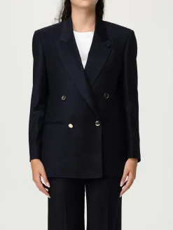 Giacca doppiopetto Lardini in lana e cashmere