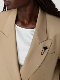 Giacca doppiopetto Lardini in lana e cashmere