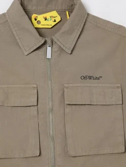 Giacca in cotone con logo Off-white Kids