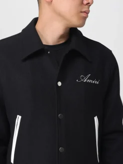 Giacca in misto lana con logo Amiri