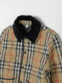 Giacca in nylon check Burberry