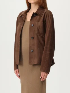 Giacca 'S Max Mara in pelle scamosciata