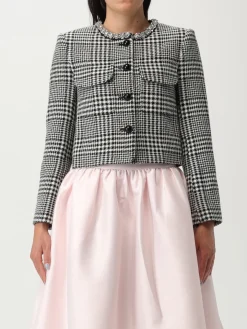 Giacca Self-Portrait in misto lana con strass