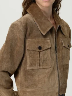 Giubbotto Arma in pelle scamosciata