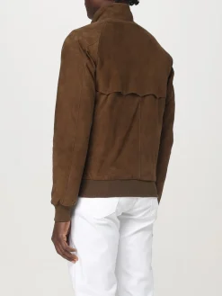 Giubbotto Baracuta in pelle scamosciata