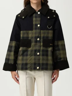 Giubbotto Barbour in cotone con stampa Tartan