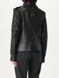 Giubbotto biker Dondup in pelle