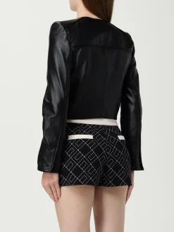 Giubbotto biker Elisabetta Franchi in pelle