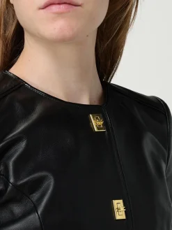 Giubbotto biker Elisabetta Franchi in pelle