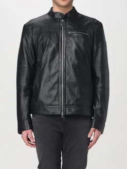 Giubbotto biker Peuterey in pelle