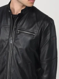 Giubbotto biker Peuterey in pelle