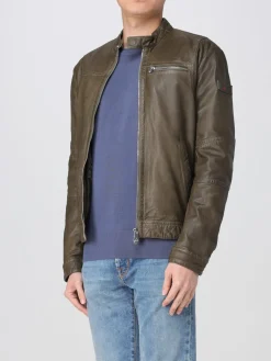 Giubbotto biker Peuterey in pelle