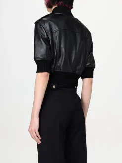 Giubbotto biker Versace Jeans Couture in pelle