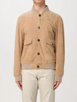 Giubbotto Boss in pelle scamosciata