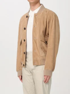 Giubbotto Boss in pelle scamosciata