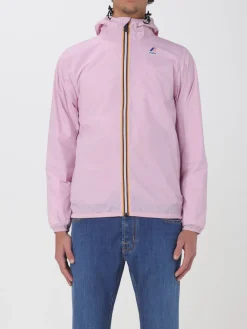 Giubbotto con cappuccio K-Way in nylon