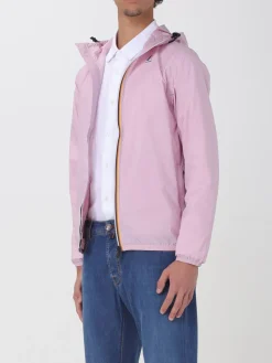 Giubbotto con cappuccio K-Way in nylon