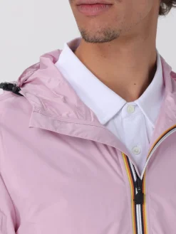 Giubbotto con cappuccio K-Way in nylon