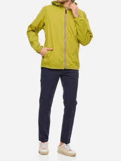 Giubbotto con cappuccio K-Way in nylon