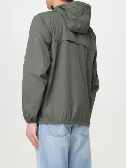 Giubbotto con cappuccio K-Way in nylon