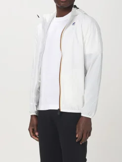 Giubbotto con cappuccio K-Way in nylon