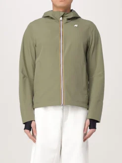 Giubbotto con cappuccio K-Way in nylon