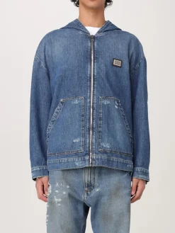 Giubbotto Dolce & Gabbana in denim con cappuccio