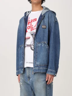 Giubbotto Dolce & Gabbana in denim con cappuccio
