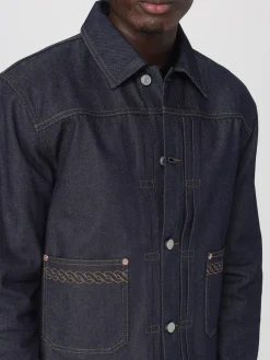 Giubbotto Drôle De Monsieur in denim di cotone