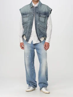 Giubbotto Golden Goose in denim di misto cotone