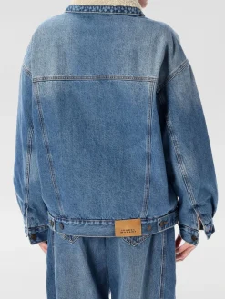 Giubbotto Isabel Marant in denim con inserti in shearling