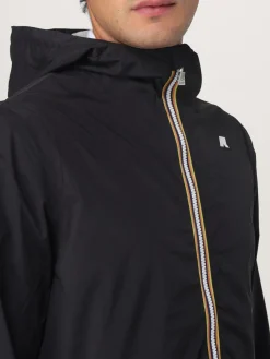 Giubbotto K-Way in nylon con cappuccio