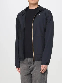 Giubbotto K-Way in tessuto tecnico con cappuccio