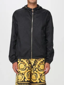 Giubbotto Versace in nylon con cappuccio