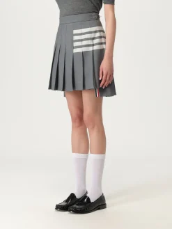 Gonna a pieghe Thom Browne in lana