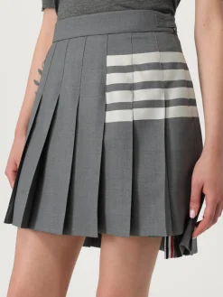 Gonna a pieghe Thom Browne in lana